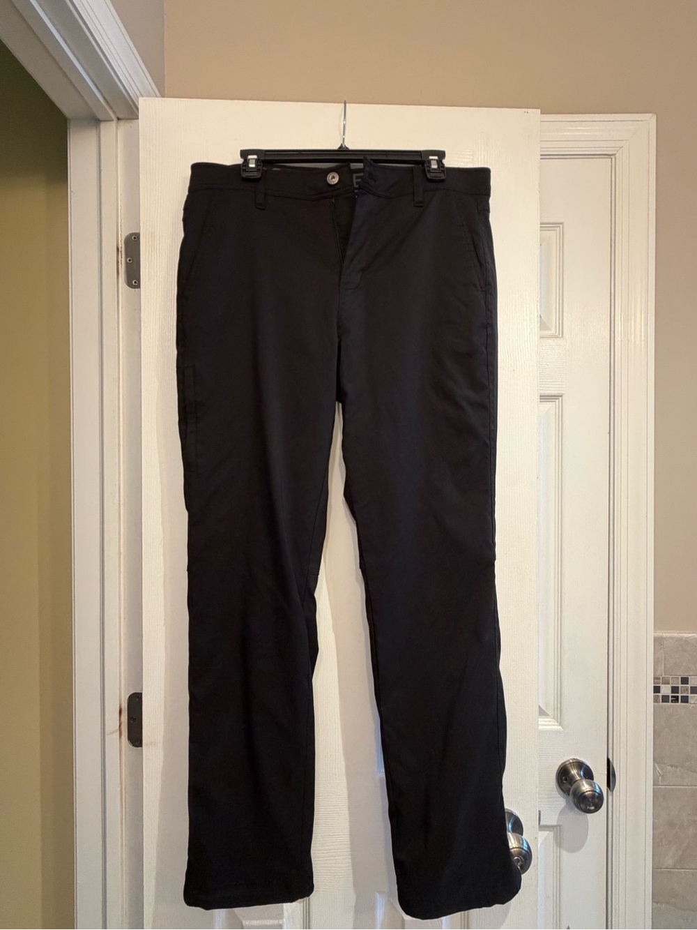 Men's Classic Black Fleeced Lined Chino Pants – Tailored Everyday Style